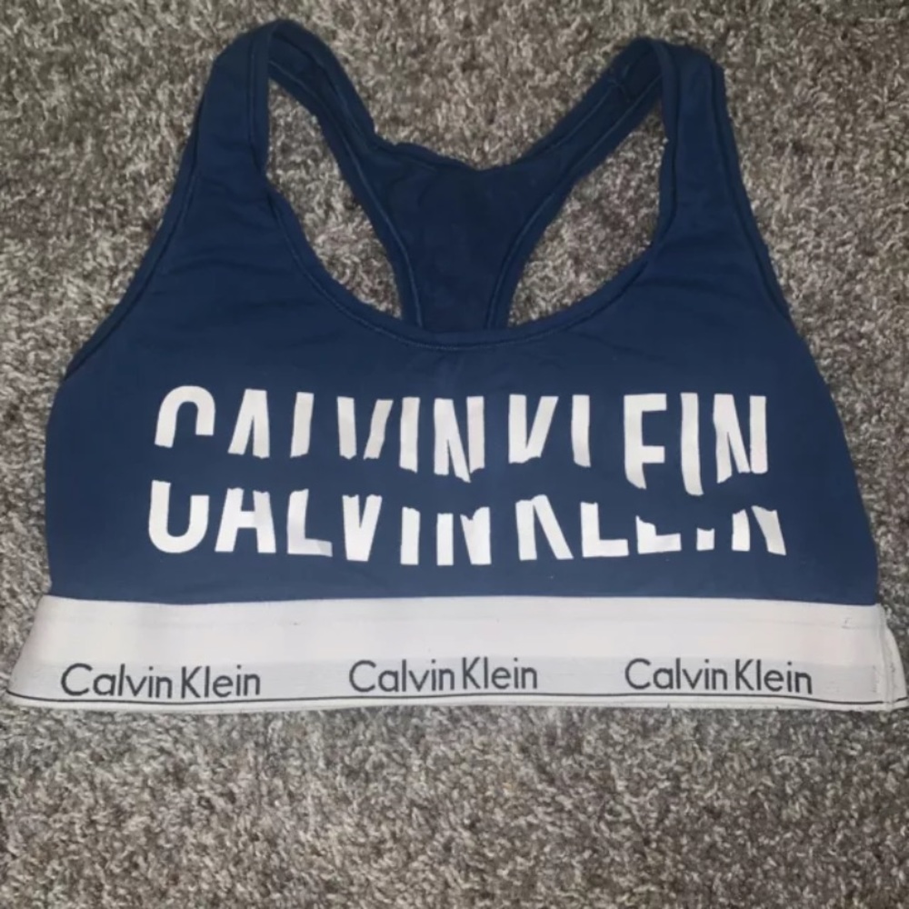 Calvin Klein Bra In Dark Blue Size M.